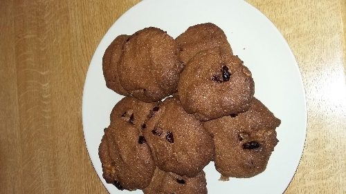 Μπισκότα χωρίς ζάχαρη με ταχίνι και cranberries